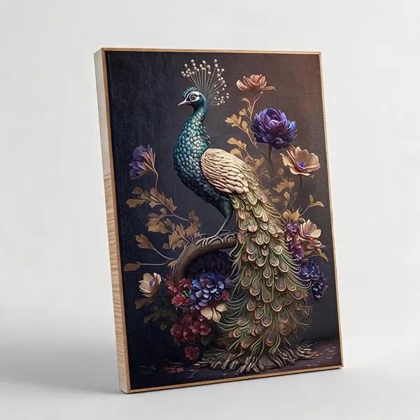 Beautiful_Peacock_With_Floral_Pattern_400_Gsm_Gallery_Wrapped_Canvas_On_Premium_1_5x1_5_Inch_Pine_Wood_Frame_Gallery_Wrapped_Ready_To_Hang