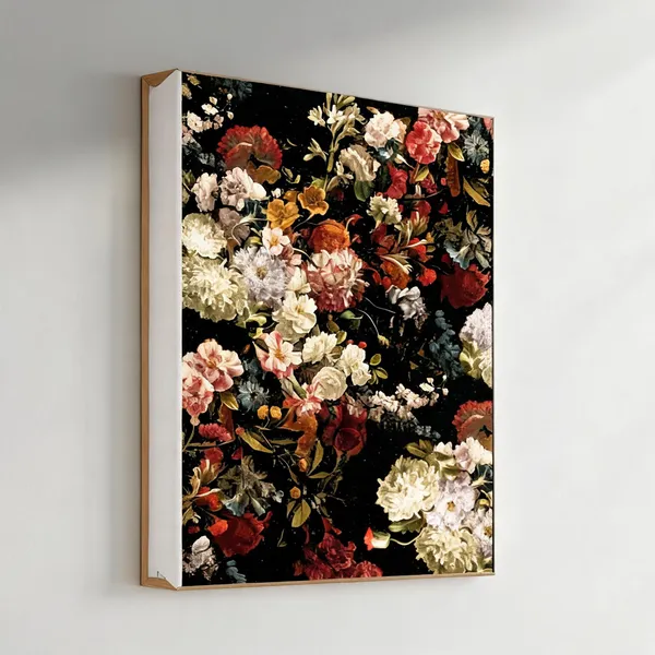 Attractive_Floral_Art_400_Gsm_Gallery_Wrapped_Canvas_On_Premium_1_5x1_5_Inch_Pine_Wood_Frame_Gallery_Wrapped_Ready_To_Hang
