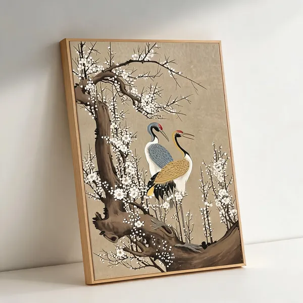 Mesmerizing_Earthy_Tone_Swan_Pair_Painting_400_Gsm_Gallery_Wrapped_Canvas_On_Premium_1_5x1_5_Inch_Pine_Wood_Frame_Roll