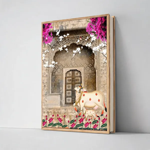 Beautiful_Pichwai_Painting_400_Gsm_Gallery_Wrapped_Canvas_On_Premium_1_5x1_5_Inch_Pine_Wood_Frame_Gallery_Wrapped_Ready_To_Hang