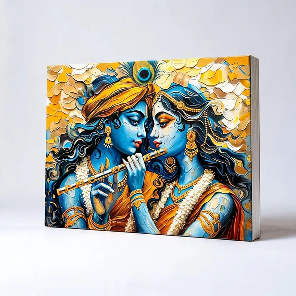 Canvas_Wall_Art_Divine_Radha_Krishna_With_Painting_400_Gsm_Gallery_Wrapped_Canvas_Gallery_Wrapped_Ready_To_Hang