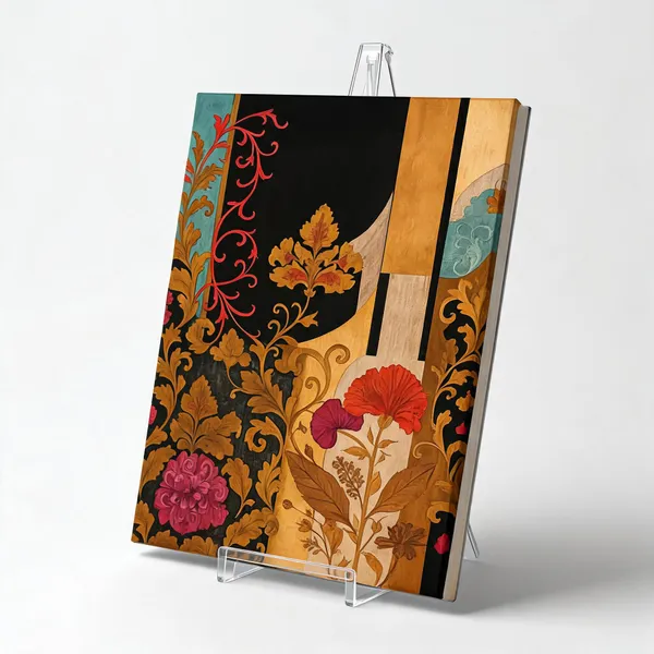 Canvas_Wall_Art_Floral_Motifs_Painting_400_Gsm_Gallery_Wrapped_Canvas_Roll