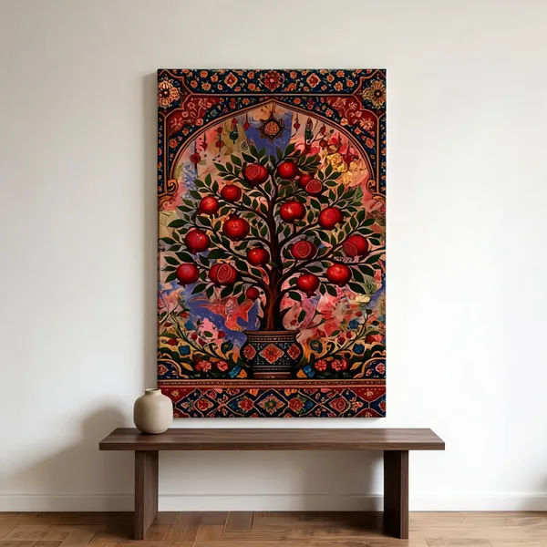 Canvas_Wall_Art_Floral_Motifs_Painting_400_Gsm_Gallery_Wrapped_Canvas_Roll