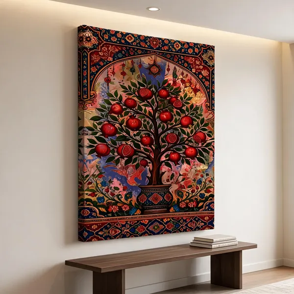Canvas_Wall_Art_Floral_Motifs_Painting_400_Gsm_Gallery_Wrapped_Canvas_Roll
