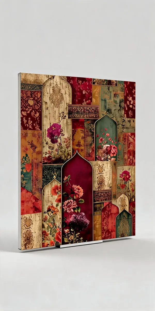 Canvas_Wall_Art_Beautiful_Floral_Motifs_Painting_400_Gsm_Gallery_Wrapped_Canvas_Gallery_Wrapped_Ready_To_Hang