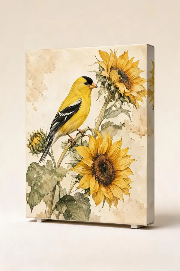 Canvas_Wall_Art_Water_Colour_Flower_Bird_Painting_400_Gsm_Gallery_Wrapped_Canvas_Gallery_Wrapped_Ready_To_Hang