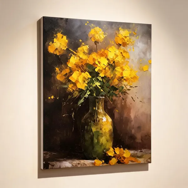 Floral_Still_Life_Yellow_Flowers_Wall_Art__Canvas_Roll