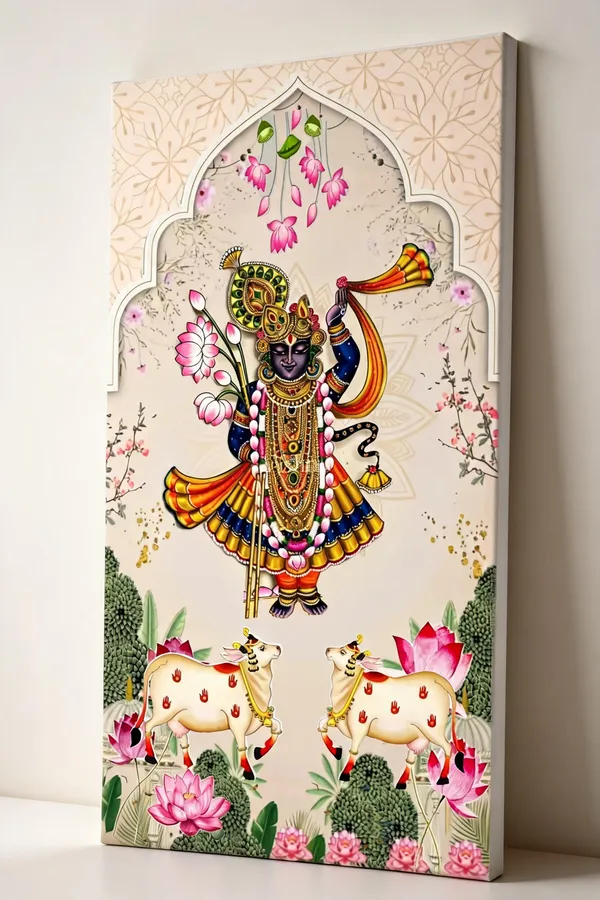 Devotional_Deity_Cow_Lotus_Wall_Hanging__Canvas_Roll