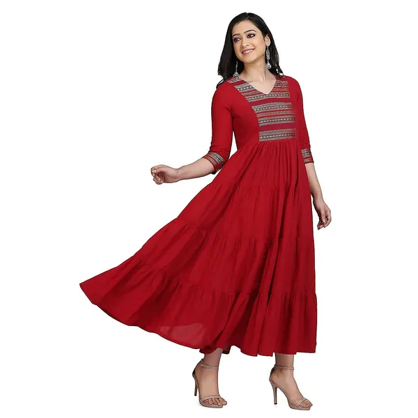 Maroon_Mangalgiri_Cotton_Tiered_Anarkali_Maxi_Dress_For_Women