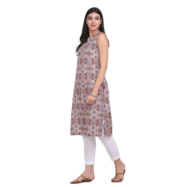 Off_White_Cotton_Sleeveless_Printed_Kurta_For_Women