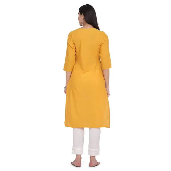 Marigold_Yellow_Mangalgiri_Cotton_Embroidered_Straight_Kurta_For_Women
