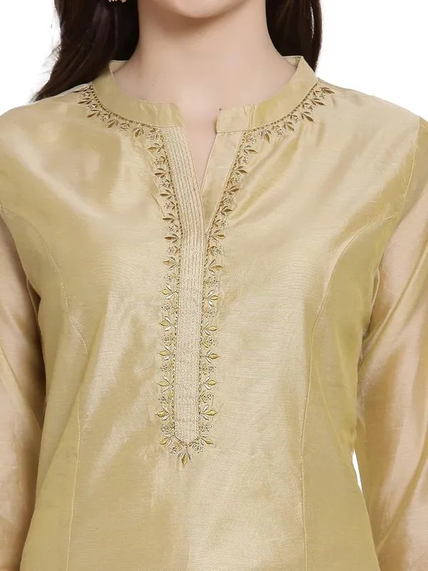 Beige_Chanderi_Embroidered_Festive_Anarkali_Kurta_For_Women