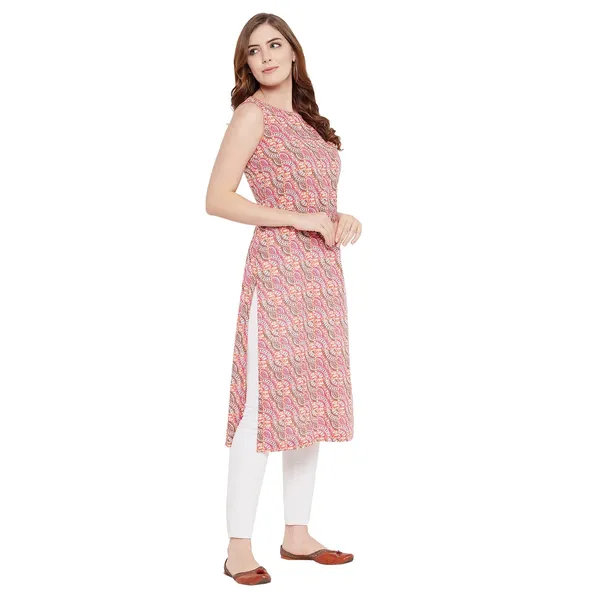 Pink_Cotton_Sleeveless_Printed_Kurta_For_Women