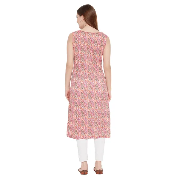 Pink_Cotton_Sleeveless_Printed_Kurta_For_Women