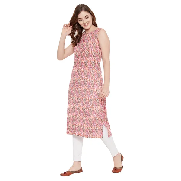 Pink_Cotton_Sleeveless_Printed_Kurta_For_Women