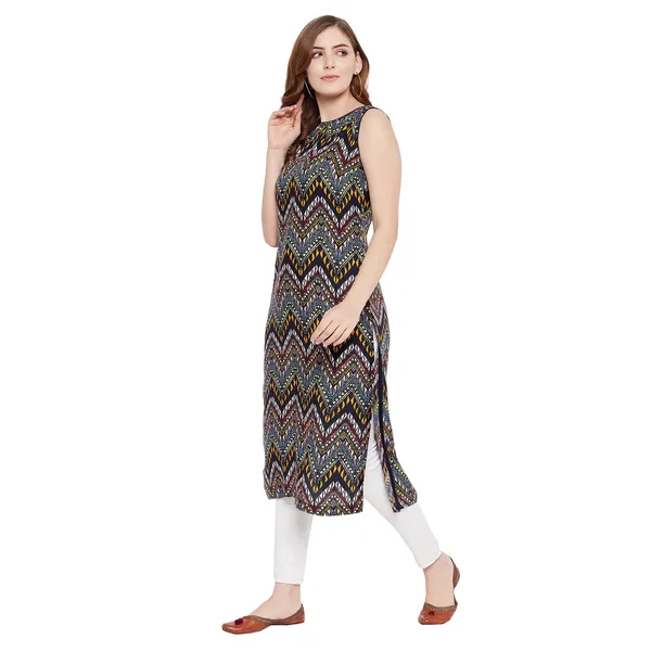Indigo_Cotton_Sleeveless_Printed_Kurta_For_Women