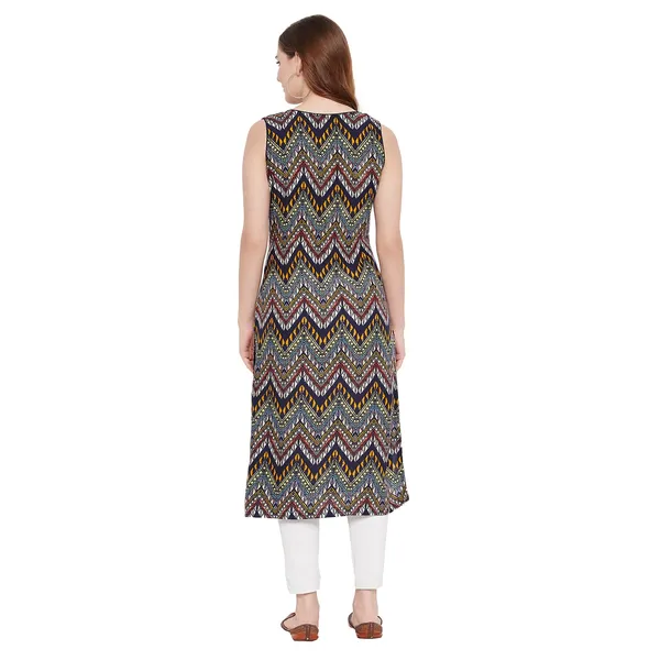 Indigo_Cotton_Sleeveless_Printed_Kurta_For_Women