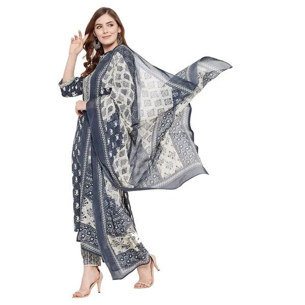 Indigo_Cotton_Straight_Kurta_Pant_Dupatta_Set_For_Women