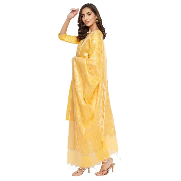 Yellow_Cotton_Silk_Straight_Embroidered_Suit_Set_With_Dupatta_For_Women