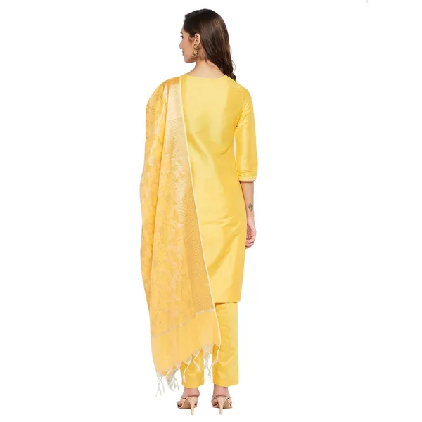 Yellow_Cotton_Silk_Straight_Embroidered_Suit_Set_With_Dupatta_For_Women