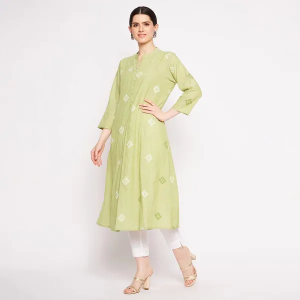 Sea_Green_South_Cotton_Straight_Kurta_Pant_Set_For_Women
