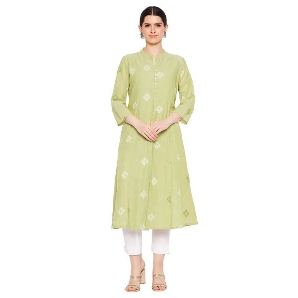 Sea_Green_South_Cotton_Straight_Kurta_Pant_Set_For_Women