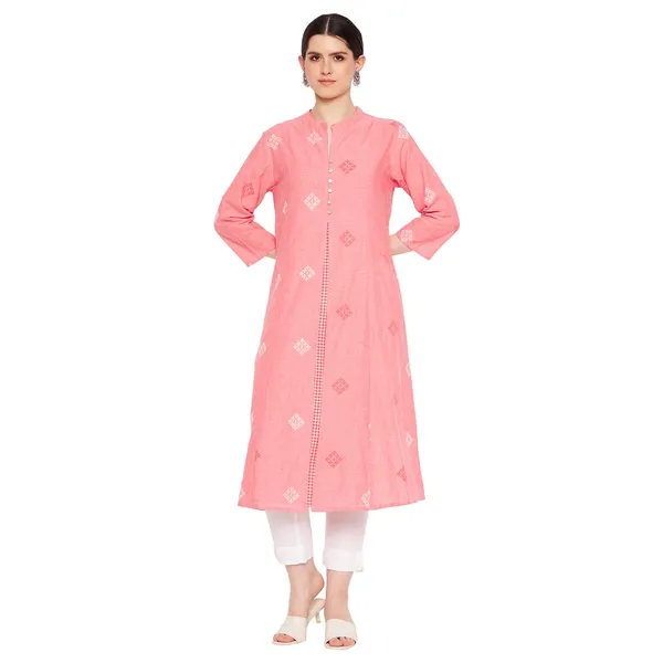 Pink_South_Cotton_Straight_Embroidered_Kurta_For_Women