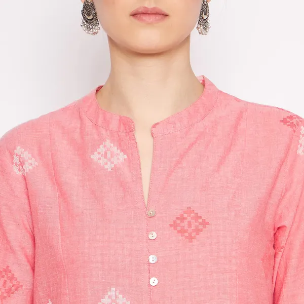 Pink_South_Cotton_Straight_Embroidered_Kurta_For_Women
