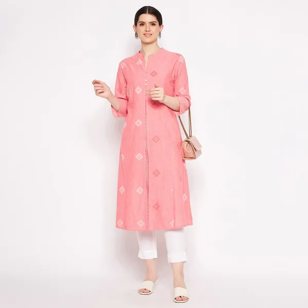Pink_South_Cotton_Straight_Embroidered_Kurta_For_Women