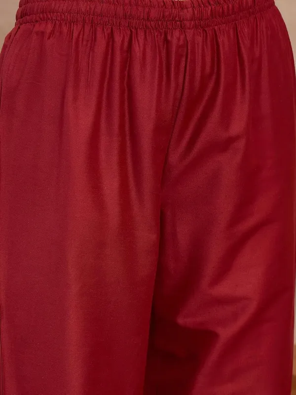 Maroon_Embroidered_Angrakha_Anarkali_Suit_Set_With_Banarasi_Dupatta_For_Women
