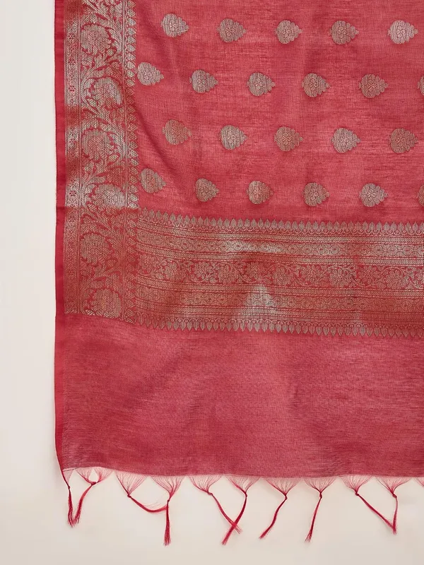 Maroon_Cotton_Silk_Embroidered_Anarkali_Suit_Set_With_Banarasi_Dupatta_For_Women