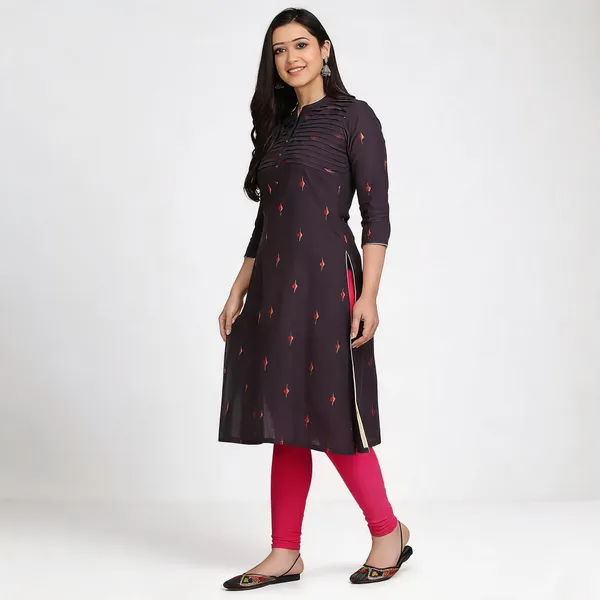 Purple_Mangalgiri_Cotton_Printed_A-Line_Kurta_For_Women