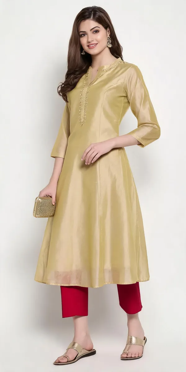 Beige_Chanderi_Embroidered_Festive_Anarkali_Kurta_For_Women