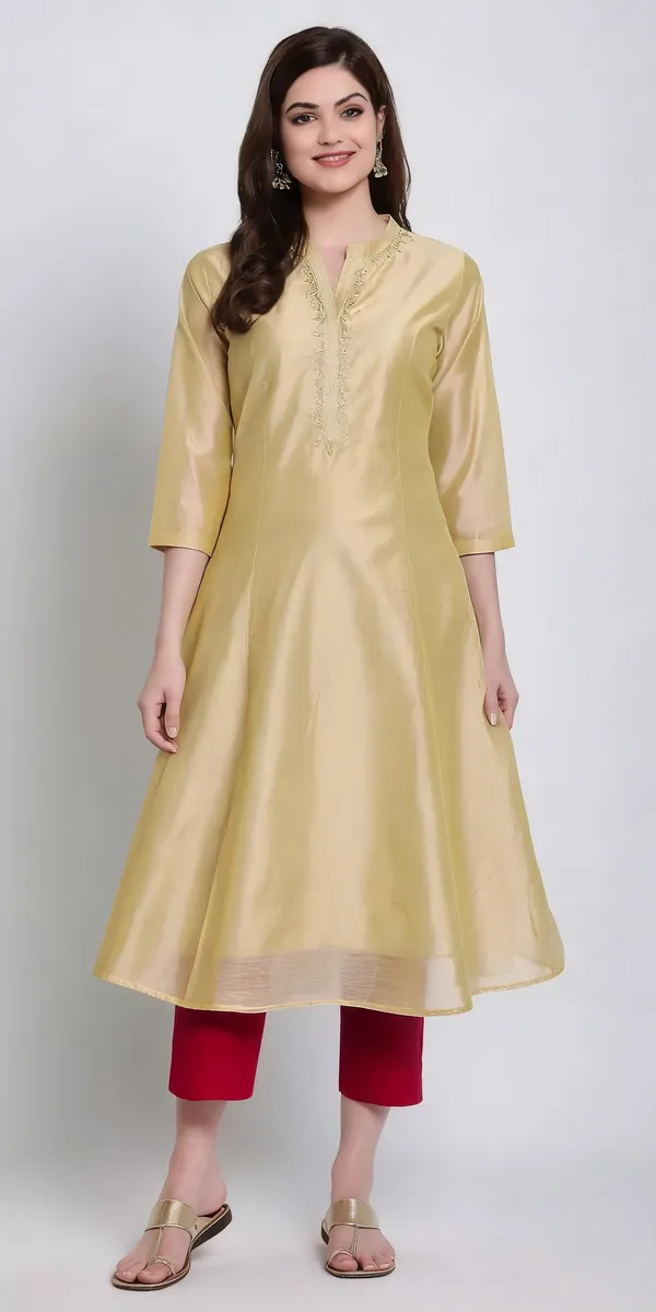 Beige_Chanderi_Embroidered_Festive_Anarkali_Kurta_For_Women