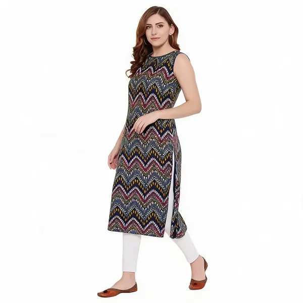Indigo_Cotton_Sleeveless_Printed_Kurta_For_Women