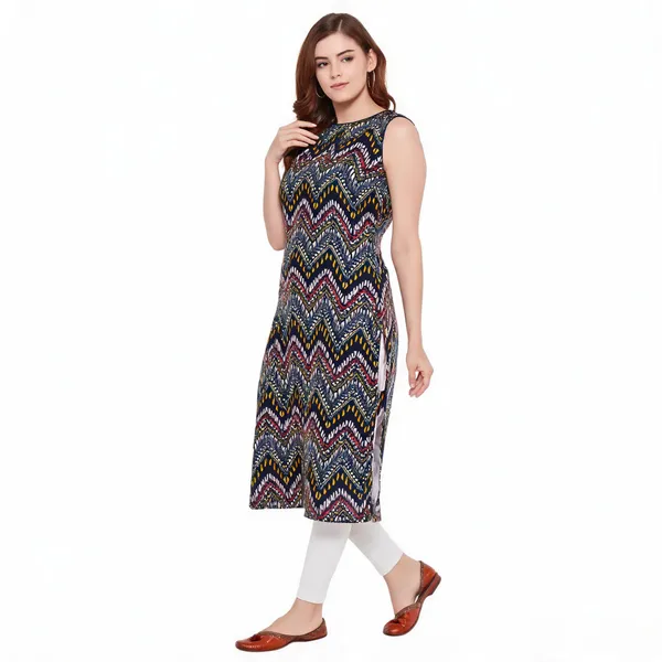Indigo_Cotton_Sleeveless_Printed_Kurta_For_Women