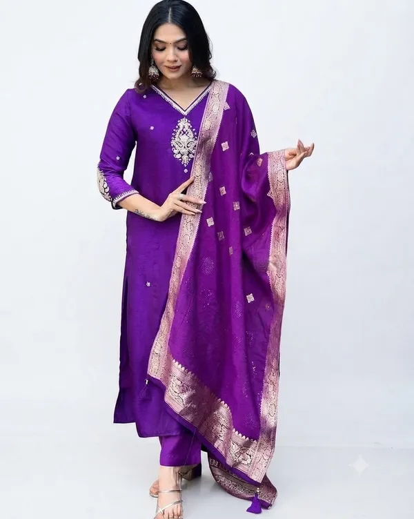 Purple_Embroidered_Straight_Kurta_Set_for_Women