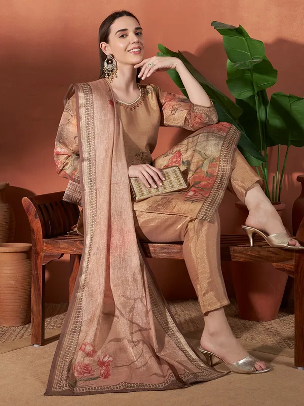Brown_Erode_Silk_Floral_Print_Salwar_Suit_Set_for_Women
