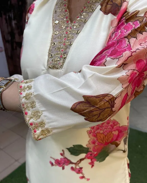Cream_Tabby_Silk_Floral_Kurta_Set_for_Women