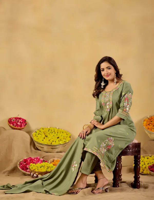 Sage_Green_Embroidered_Straight_Kurta_Set_For_Women