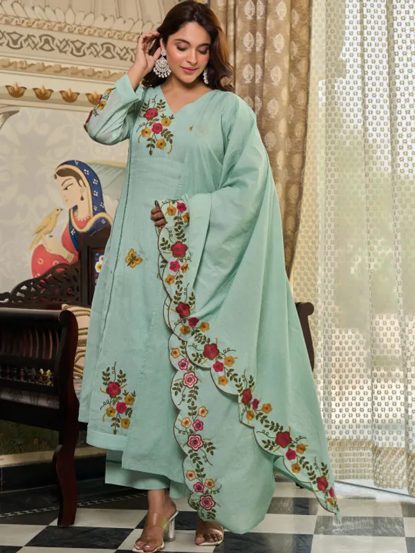 Mint_Green_Roman_Glass_Embroidered_Kurta_Set_for_Women