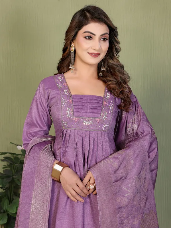 Purple_Cotton_Straight_Kurta_Palazzo_Set_For_Women