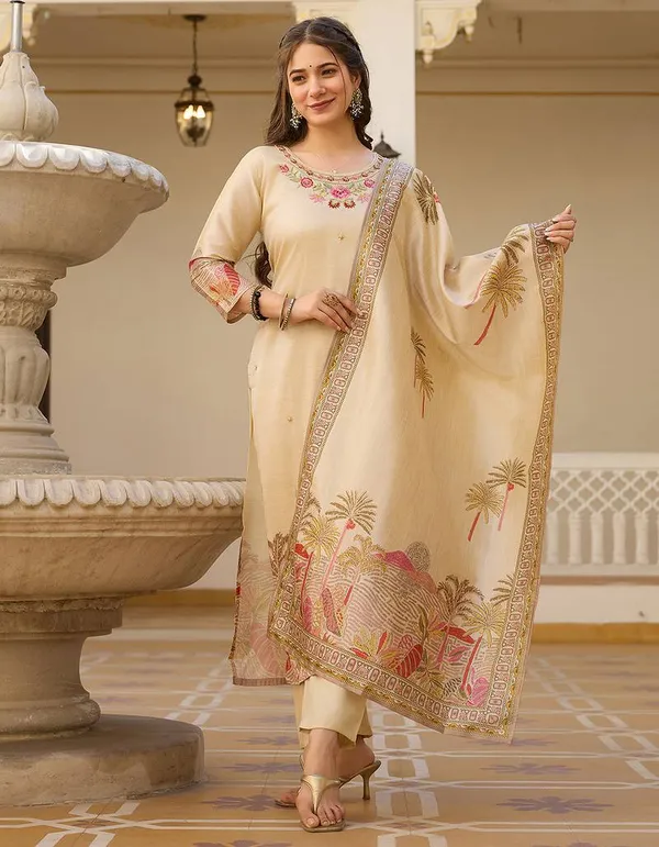 Beige_Mull_Cotton_Straight_Kurta_Set_for_Women