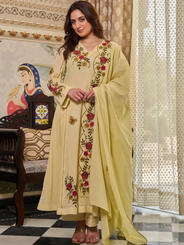 Butterfly_Yellow_Roman_Glass_Anarkali_Suit_Set_For_Women