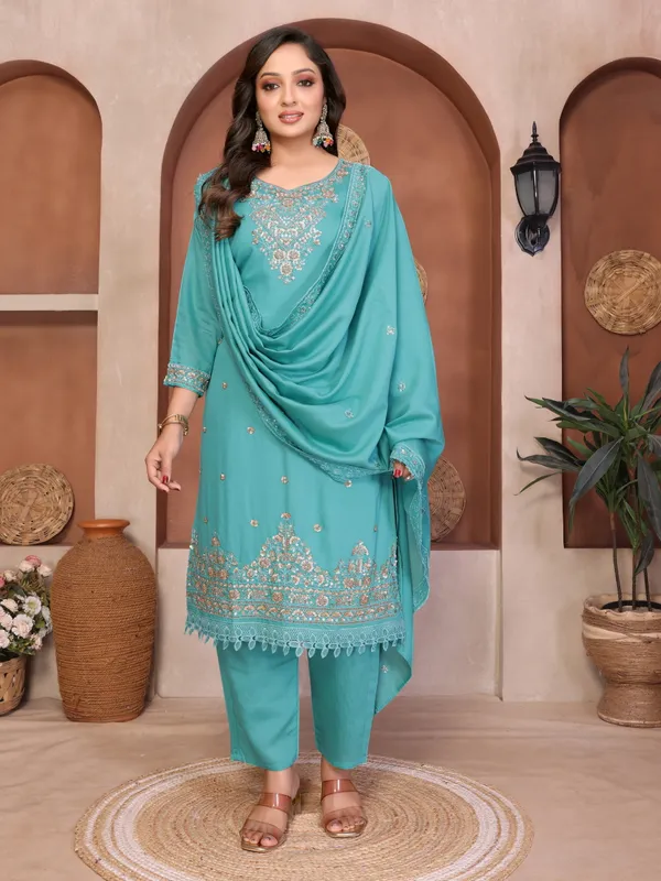 Turquoise_Mall_Roman_Embroidered_Salwar_Suit_For_Women