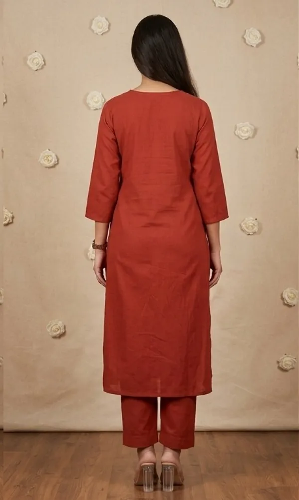Rust_Mull_Cotton_Straight_Kurta_Set_for_Women