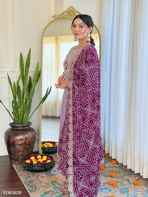 Purple_Viscose_Embroidered_Suit_Set_For_Women