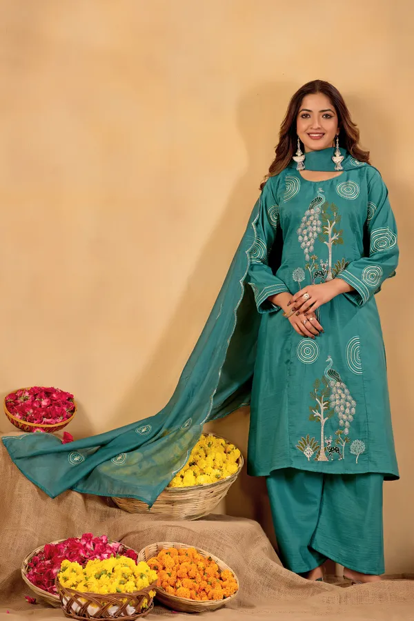 Teal_Printed_Straight_Kurta_Set_for_Women