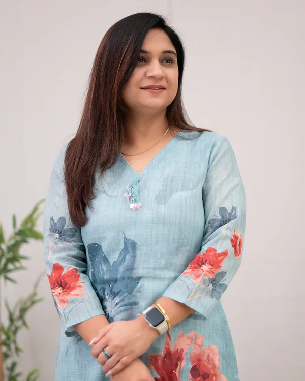 Blue_Chanderi_Cotton_Straight_Kurta_Set_for_Women