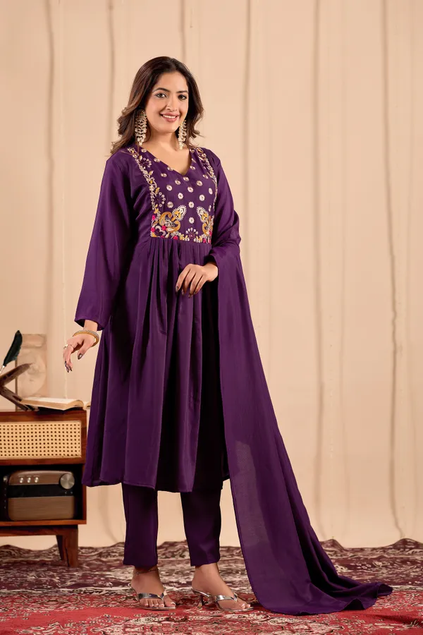 Purple_Embroidered_Anarkali_Kurta_Pant_Set_for_Women